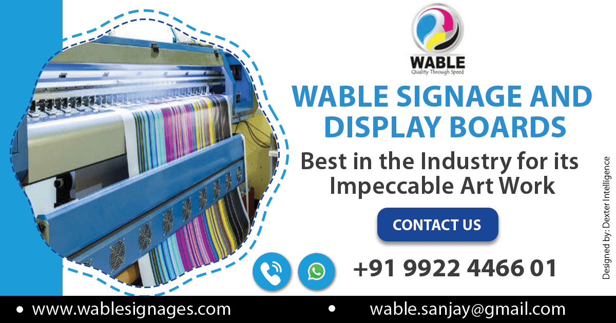Wable signage and Display boards Call Us 9922446601